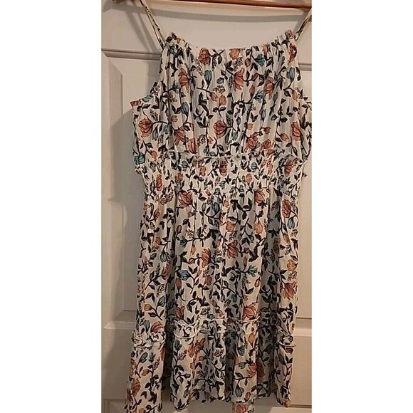 Sundress XL Floral Mini Lightweight Breathable Short Crepe Babydoll Ruffle - Picture 3 of 8